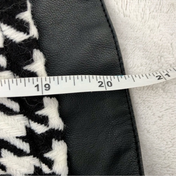 For Cynthia Houndstooth Jacket Coat Vegan Trim Sz.Medium - Picture 6 of 11